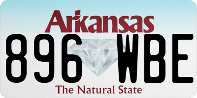 AR license plate 896WBE