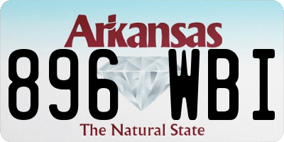 AR license plate 896WBI