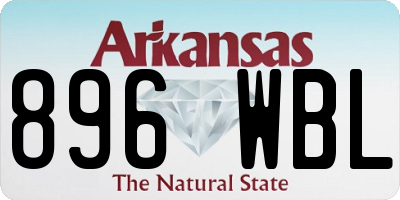 AR license plate 896WBL