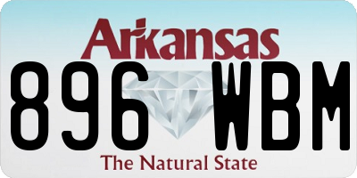 AR license plate 896WBM