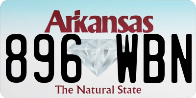 AR license plate 896WBN