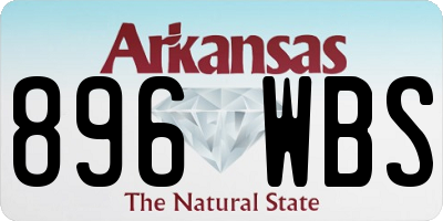 AR license plate 896WBS