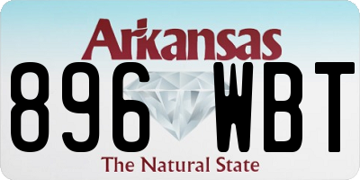 AR license plate 896WBT