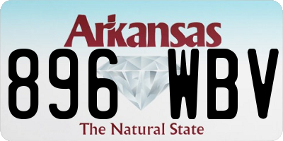 AR license plate 896WBV