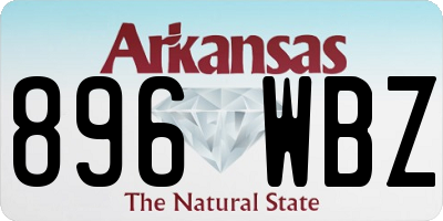 AR license plate 896WBZ