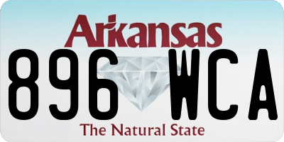 AR license plate 896WCA