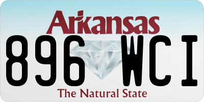 AR license plate 896WCI