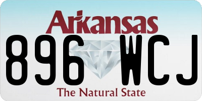 AR license plate 896WCJ