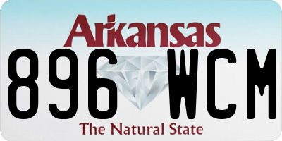 AR license plate 896WCM
