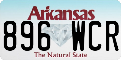 AR license plate 896WCR