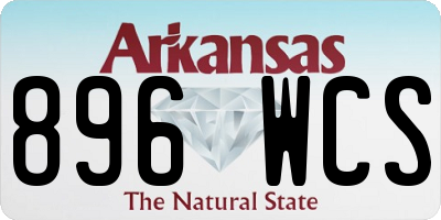 AR license plate 896WCS