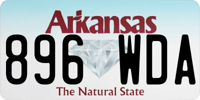 AR license plate 896WDA