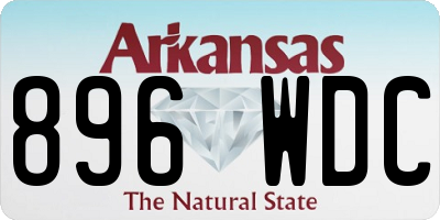 AR license plate 896WDC