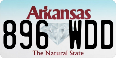 AR license plate 896WDD