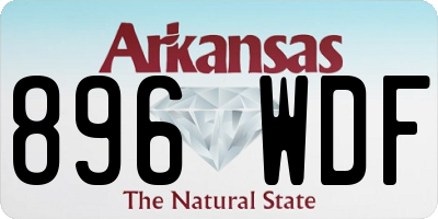AR license plate 896WDF