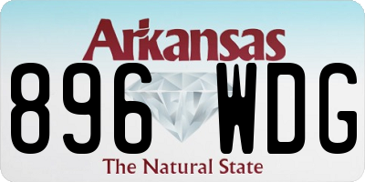 AR license plate 896WDG