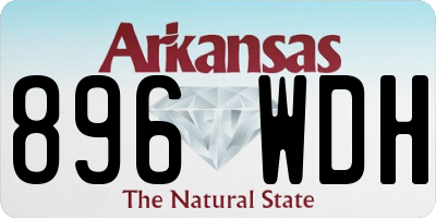 AR license plate 896WDH