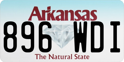AR license plate 896WDI