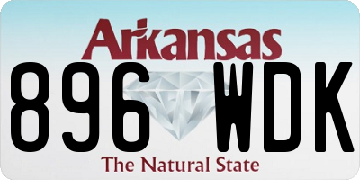 AR license plate 896WDK