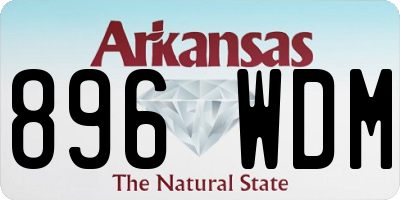AR license plate 896WDM