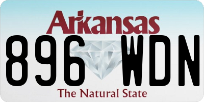 AR license plate 896WDN
