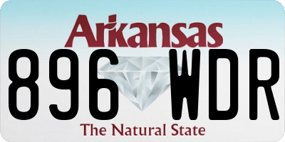 AR license plate 896WDR