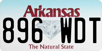 AR license plate 896WDT