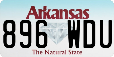 AR license plate 896WDU