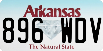 AR license plate 896WDV