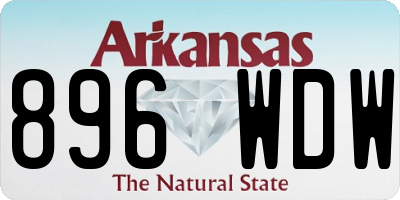 AR license plate 896WDW