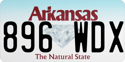 AR license plate 896WDX