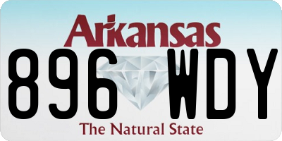 AR license plate 896WDY