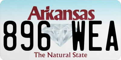 AR license plate 896WEA