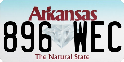 AR license plate 896WEC