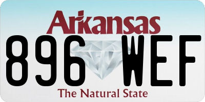 AR license plate 896WEF