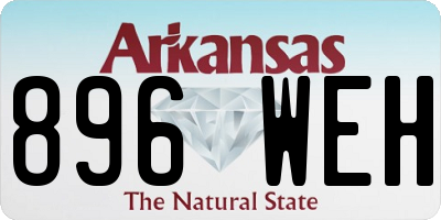 AR license plate 896WEH