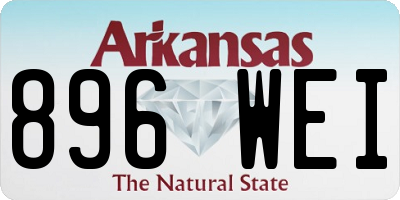 AR license plate 896WEI