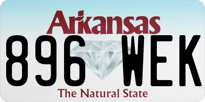 AR license plate 896WEK