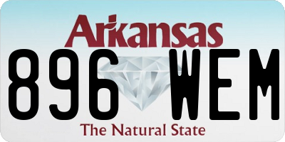 AR license plate 896WEM