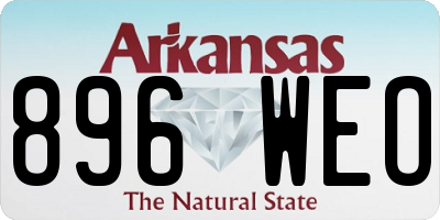 AR license plate 896WEO