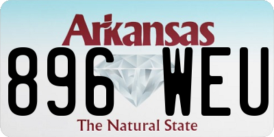 AR license plate 896WEU