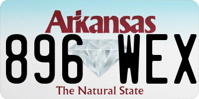 AR license plate 896WEX