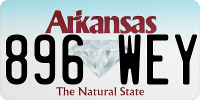 AR license plate 896WEY