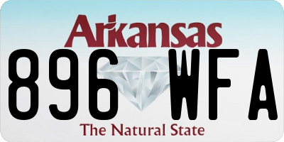 AR license plate 896WFA