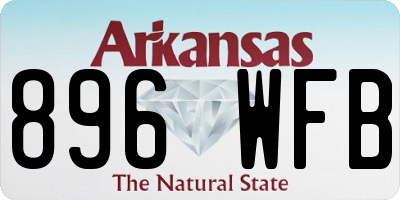 AR license plate 896WFB