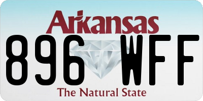 AR license plate 896WFF