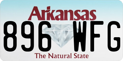 AR license plate 896WFG