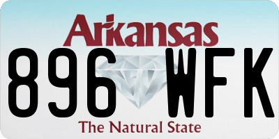 AR license plate 896WFK