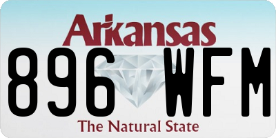 AR license plate 896WFM