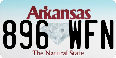 AR license plate 896WFN